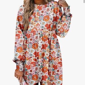 Floral Long Sleeve Dress